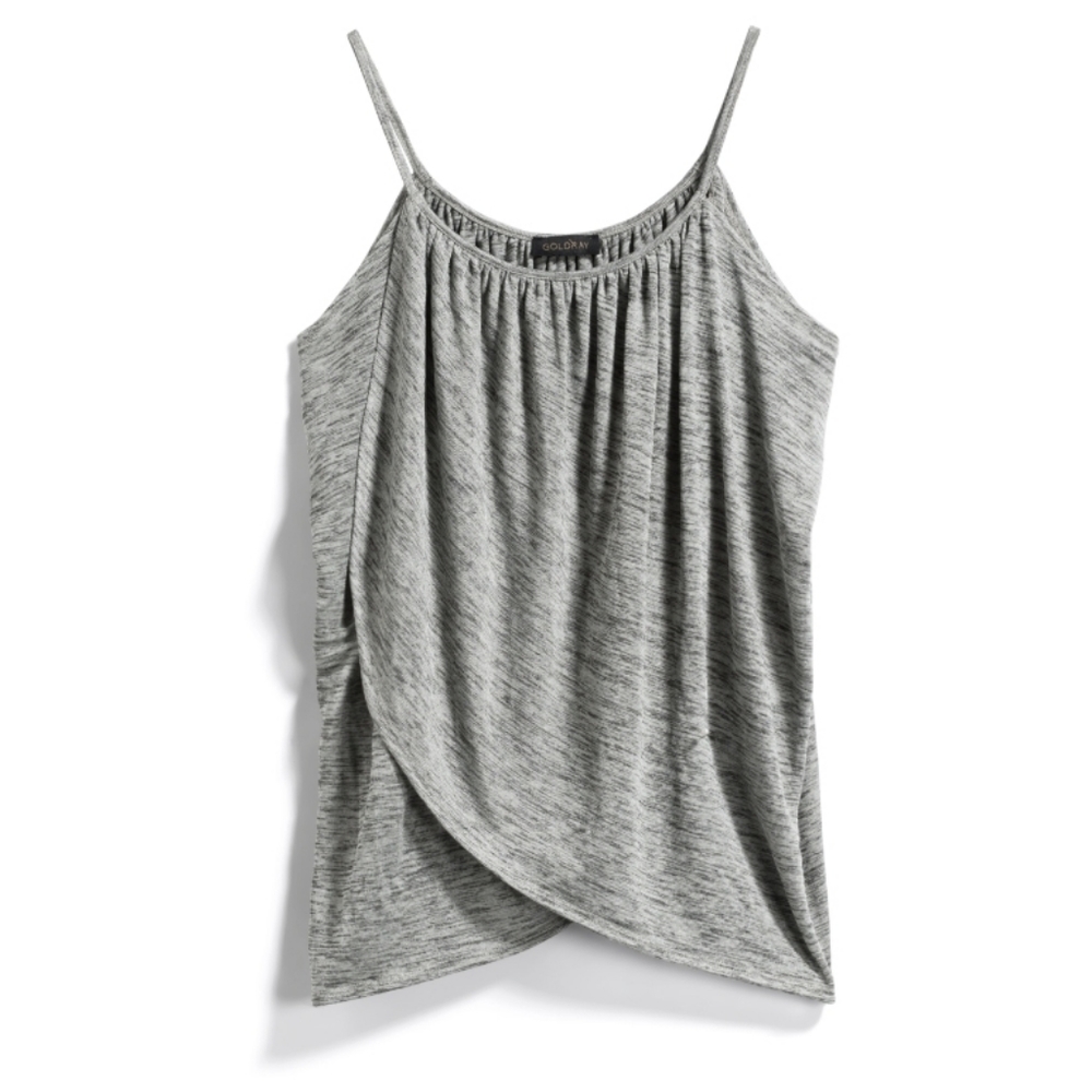 Goldray - Dupoint Slinky Crossover Knit Top